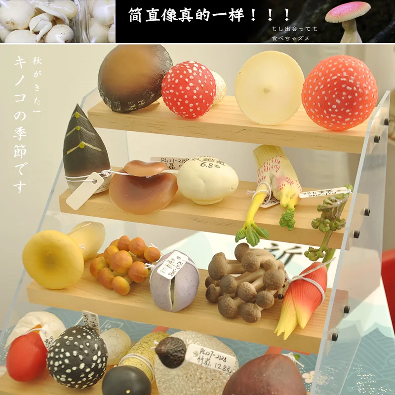 

Japanese Authentic Simulation Plant Model - Mushroom, Matsutake, Fungus & Animal Accessories