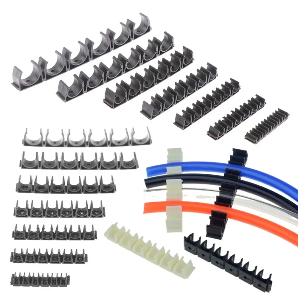 Air Hose Hose Clamp Fixing 6 Way Water Pipe Holder Gas Compressor 4mm 6mm 8mm 10mm 12mm Diversion Flow Clip