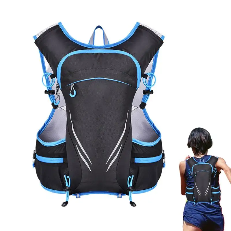 Motorcycle Chest Bag Portable Fitness Vest Pouch Outdoors Sports Chest Bag For Men Large Capacity Vest Bag With Safety