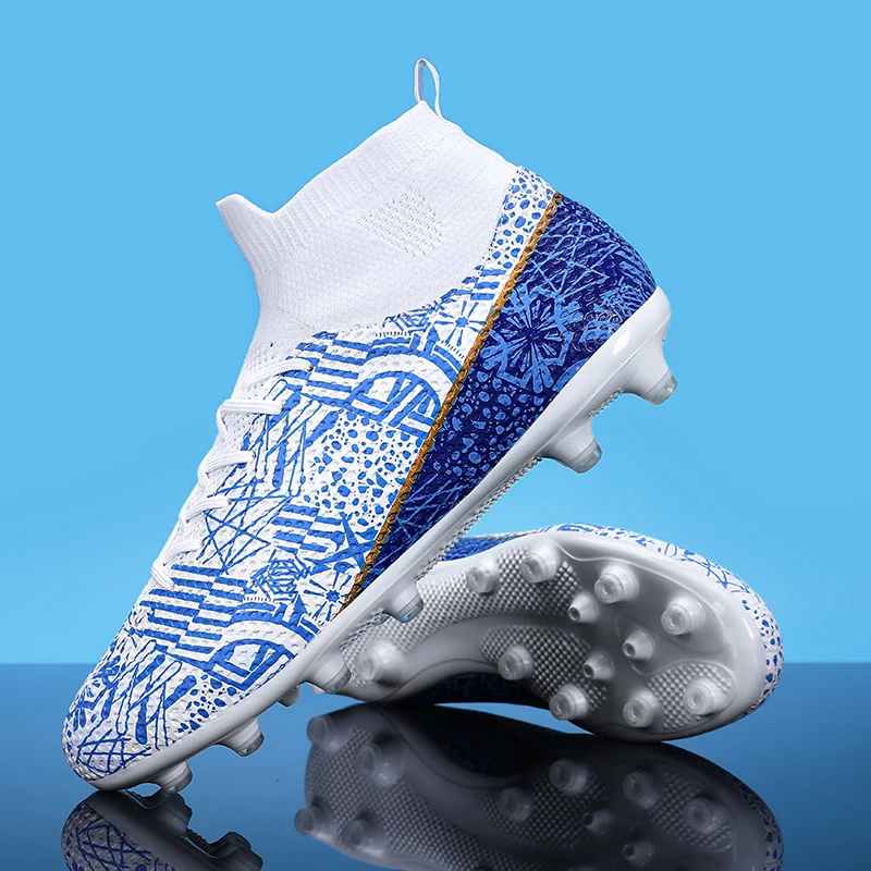 أحذية كرة القدم في الهواء الطلق الرجال أحذية كرة القدم تنفس أحذية كرة القدم خفيفة الوزن خفيفة عدم الانزلاق الرياضة العشب مريحة كرة الصالات #2