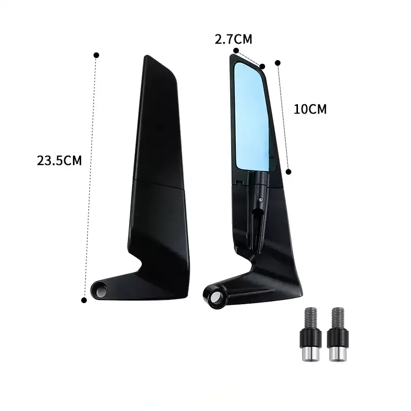 Motorcycle Accessories Mirrors Stealth Winglets Mirror To Rotate Adjustable Mirrors For YAMAHA MT 03 07 09 R1R3R7 XMAX KTM BMW