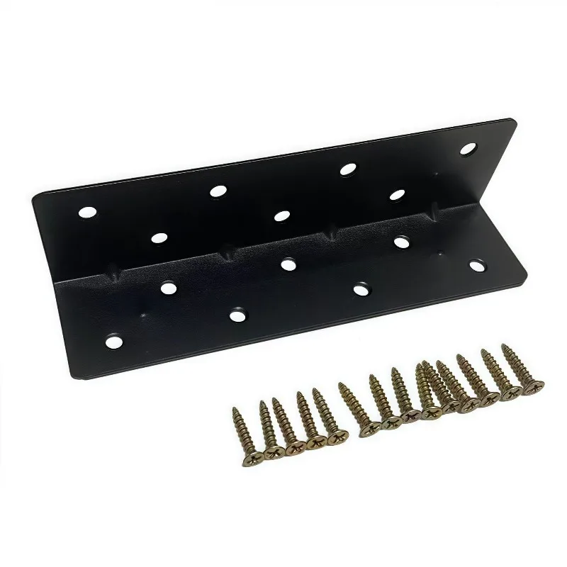 Robusto supporto angolare da 90 gradi Staffa resistente a forma di L Ferro spesso con vite per giardinaggio Fioriera per letto in legno rialzato all'aperto