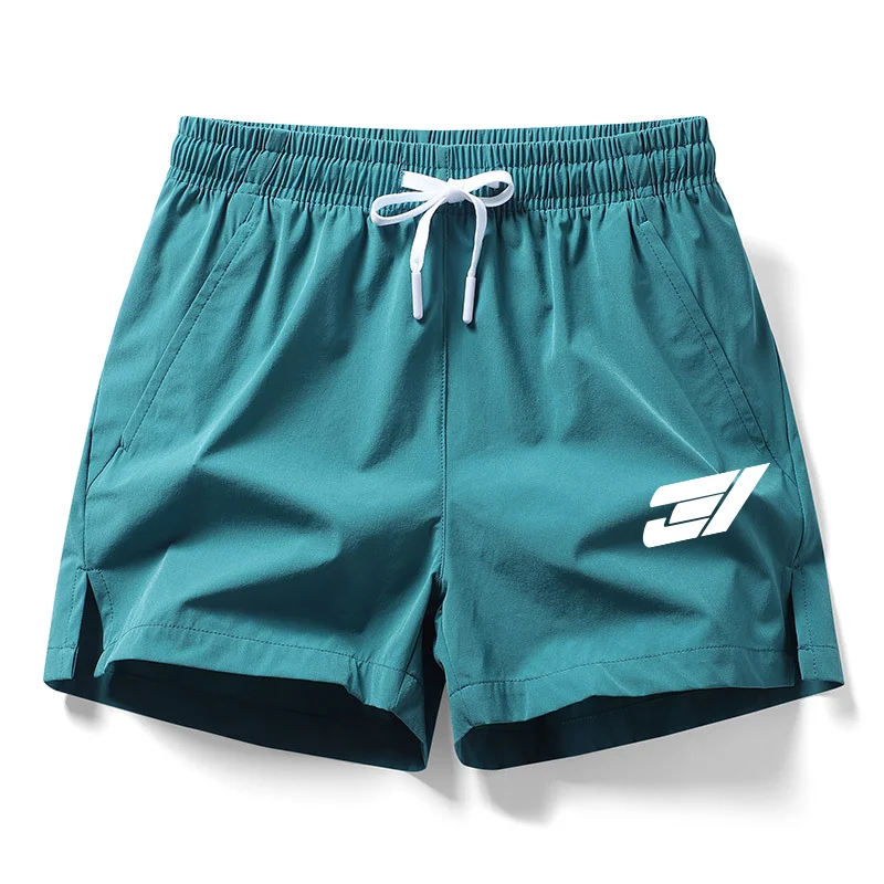 Shorts esportivos corrida secagem rápida para homens, casual clássico jogger, shorts de treino preto, marca praia, verão, novo, 2024