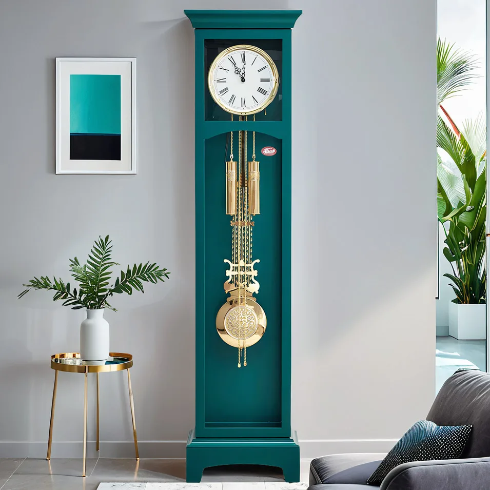 German Helmler movement, floor clock living room, machinery 2322