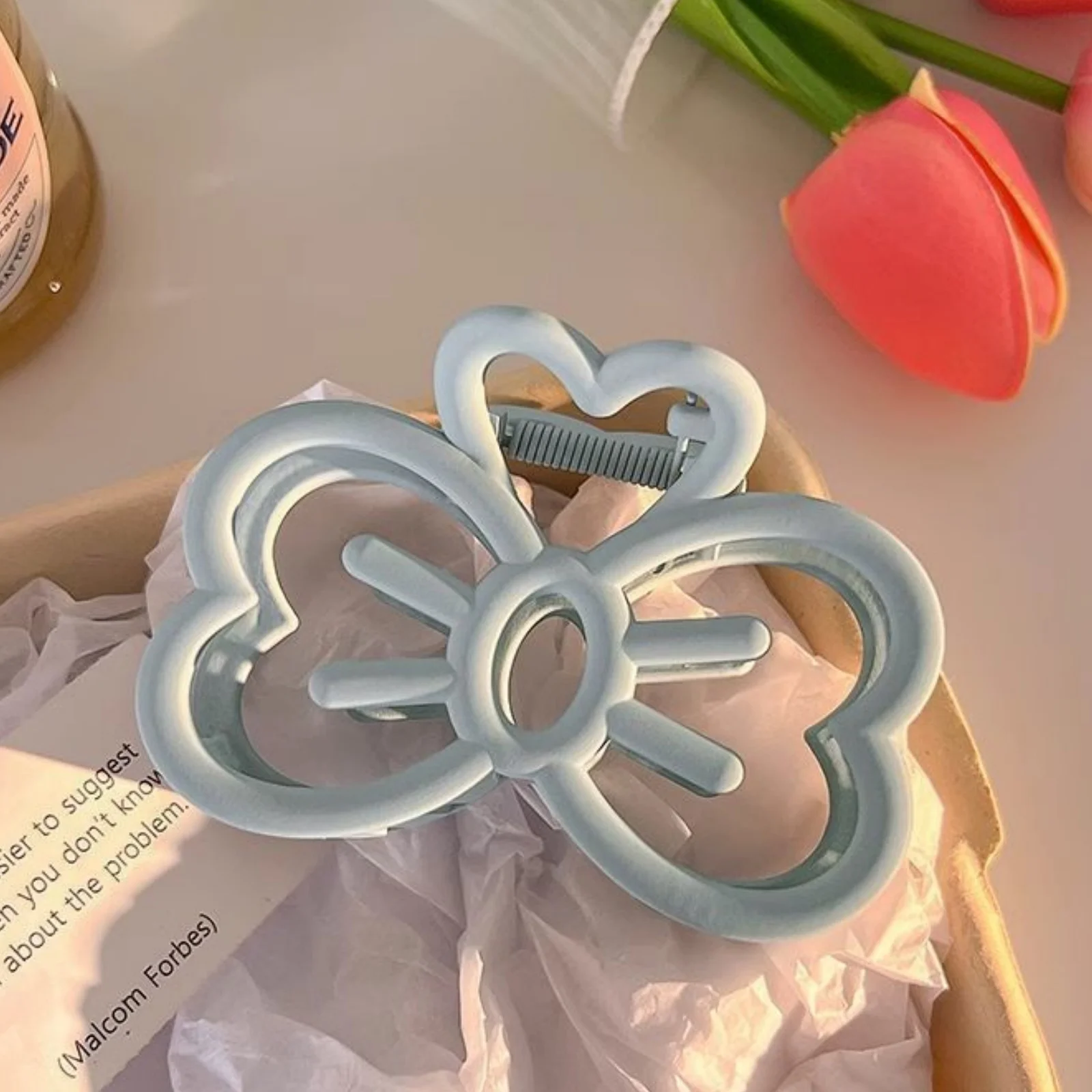 1個入り 新品 キャンディーカラー 猫 リボン ヘアクリップ プラスチック製 爪留め ファッション カニ型ヘアクリップ 女の子用 スイートヘアクリップ レディース ヘアアクセサリー