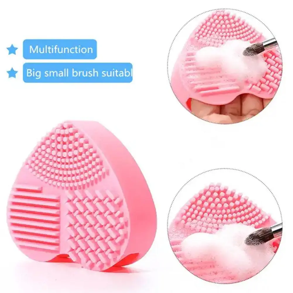 Bear Folding Silicone Brush Bowl Cosmetic Brush Cleaning Mat Tools Cleaning Makeup Cleaning Bowl Mat C6B2