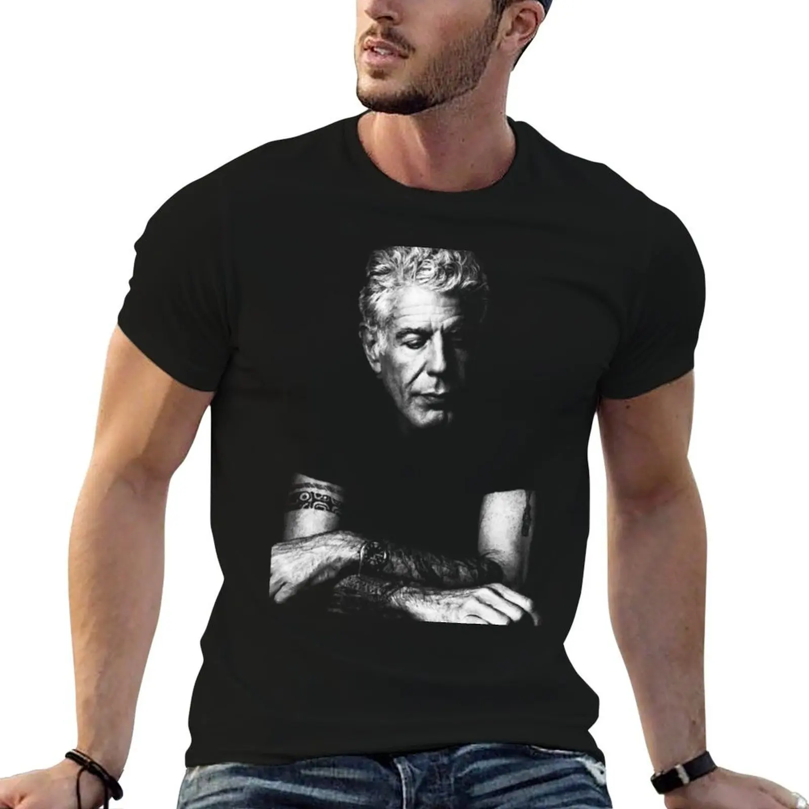 

Anthony ART Bourdain Pencila (15) T-Shirt t shirt for man essential t shirt T-Shirt