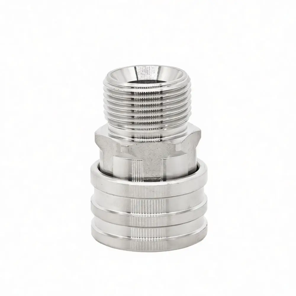 Pressure Washer Fitting 3 8 Quick Disconnect Adapter Stainless Steel M22 M14 Thread For Car Cleaning Water Hose Pipe Applicator