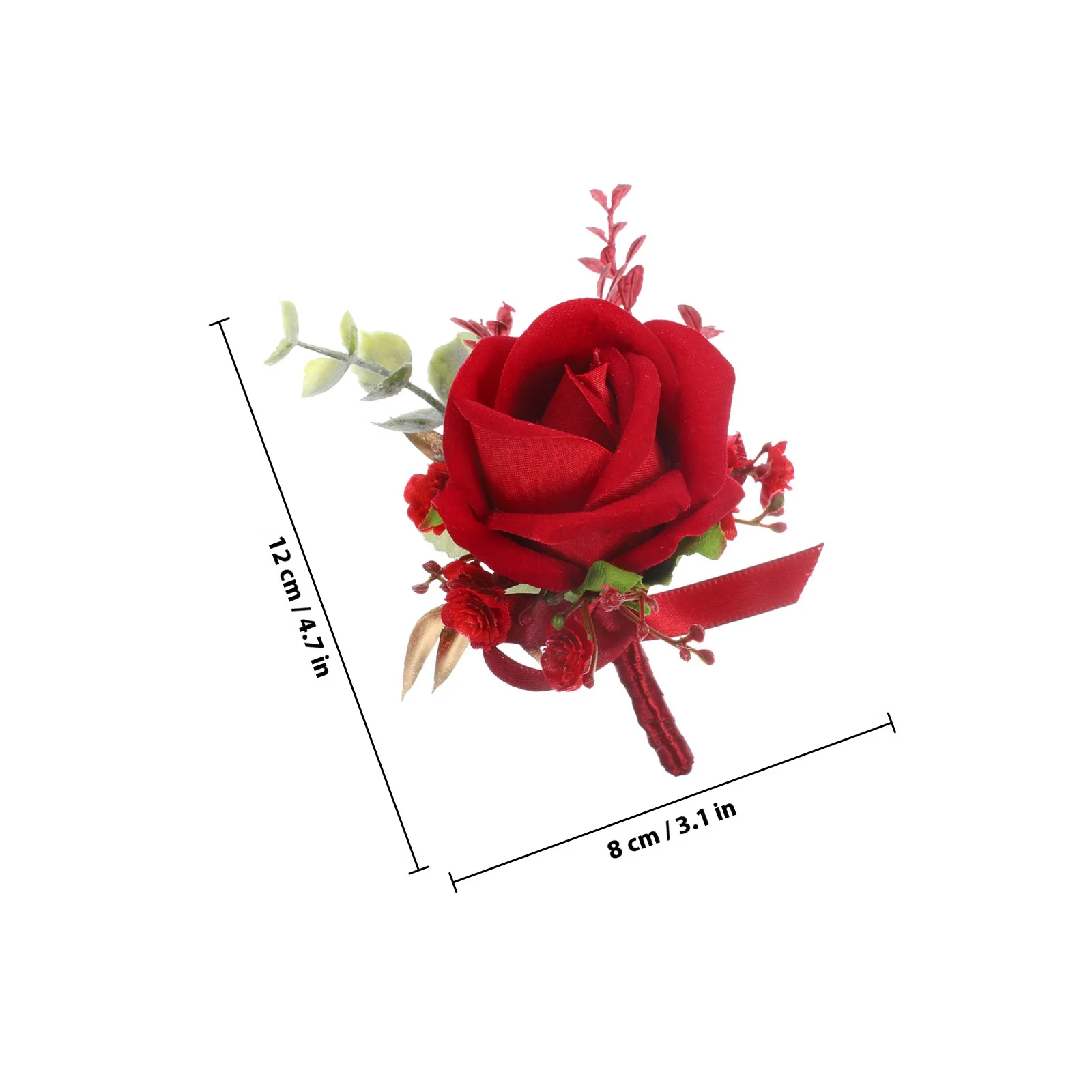 زفاف بوتونيير زهرة اصطناعية الصدار أنيقة كلاسيكية اللون مطابقة مثالية لحفل حفلة موسيقية صورة تبادل لاطلاق النار يوميا #2