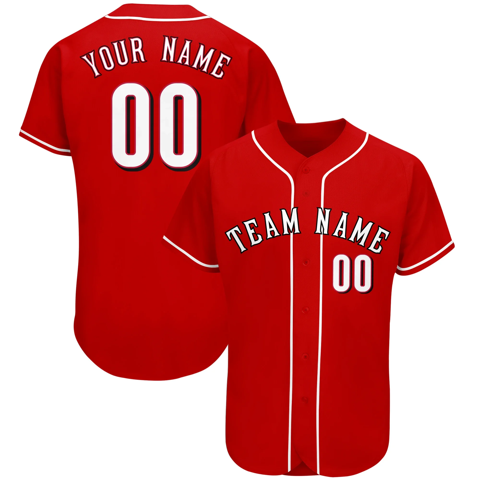 

Custom Baseball Jersey Wholesale Printed Team Name/Numbers Make Your Own Sportswear Men/Boy Casual Daily Wearing for Party/Game