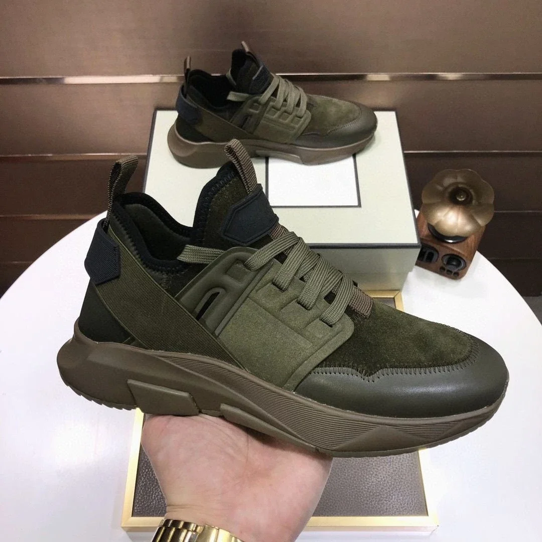 

2025 г. Модные мужские повседневные туфли для доски, кожаная парусиновая толстая подошва со шнуровкой, универсальная мода для повседневного подбору и отдыха