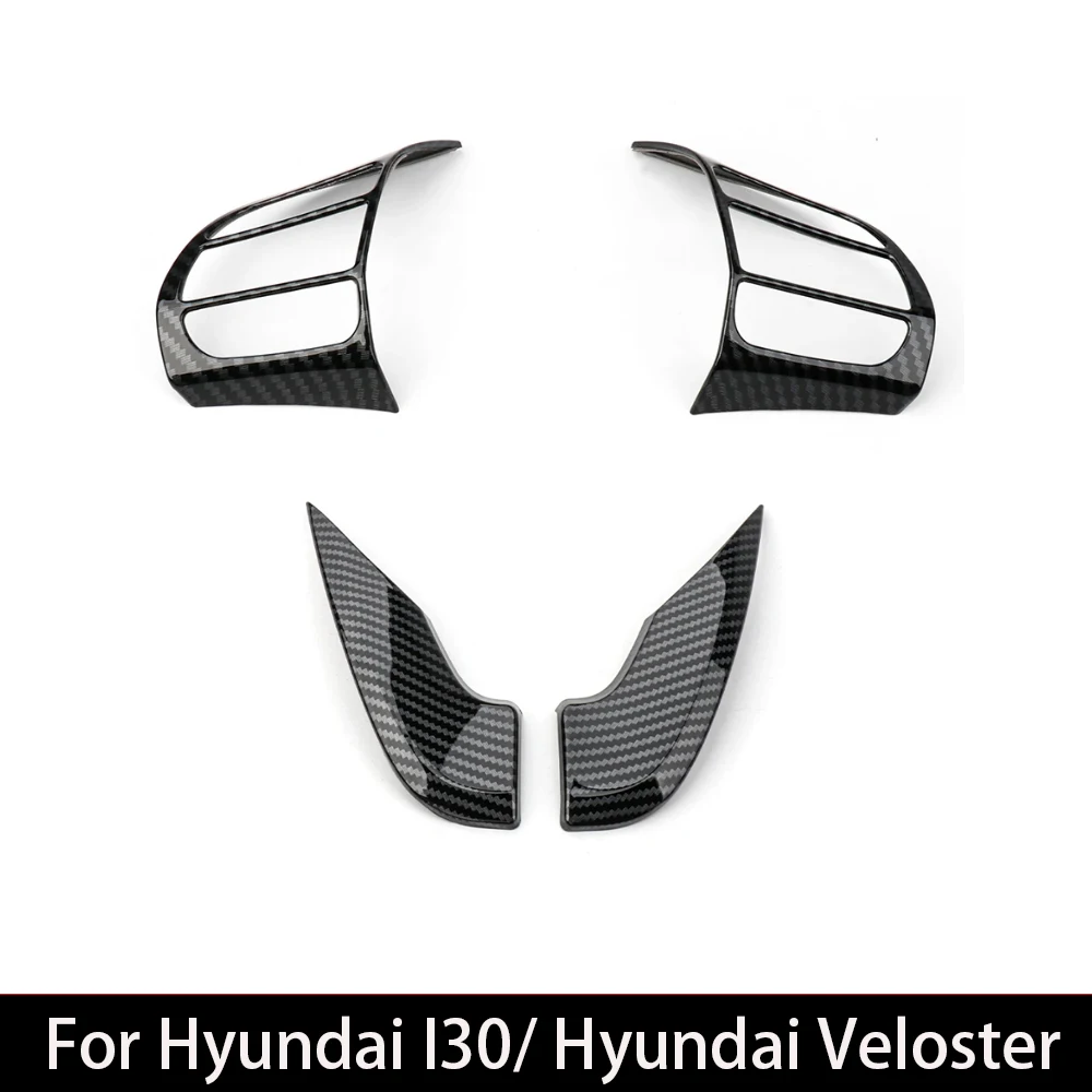 

Carbon Fiber Steering Wheel Button Cover Trim For Hyundai I30 2017-2025/Hyundai Veloster 2019-2022 Accessories