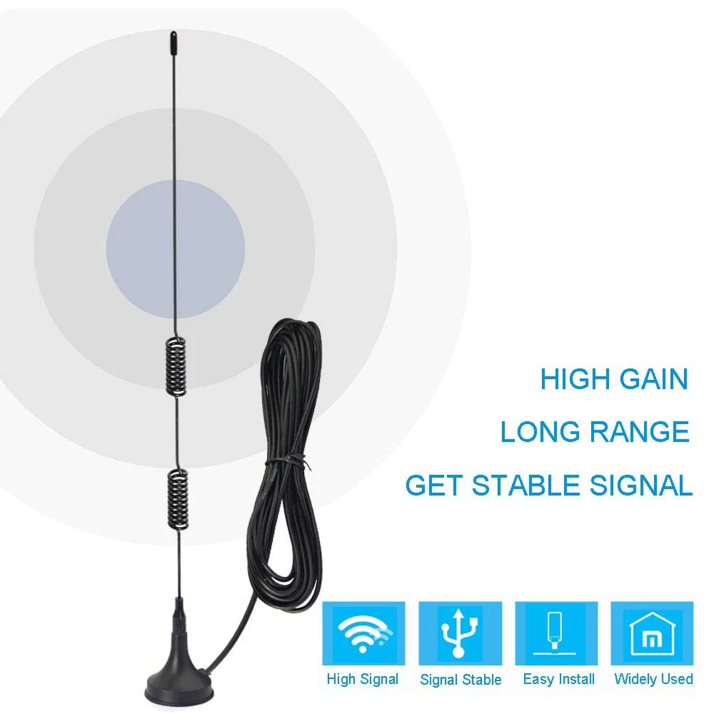 VHF UHF Ham Radio Police Scanner Antenna Amateur Radio Mobile Radio Scanner Antenna Magnetic Base BNC Male Antenna