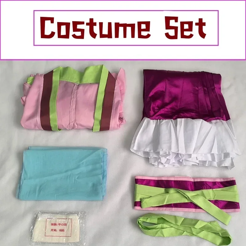 Maomao Cosplay Costume Wig Anime The Apothecary Diaries Pink Dress Halloween Party for Women - view 5