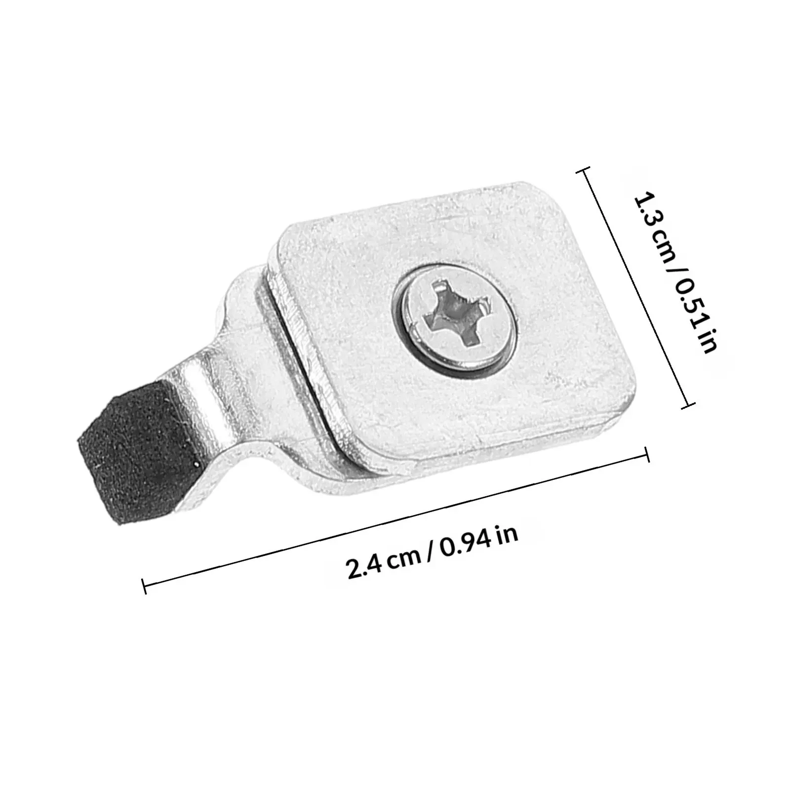 10Pcs Premium Iron Curtain Track End Stops Easy Fixation Strong Hold Universal Fit for Residential Commercial Curtain Slide