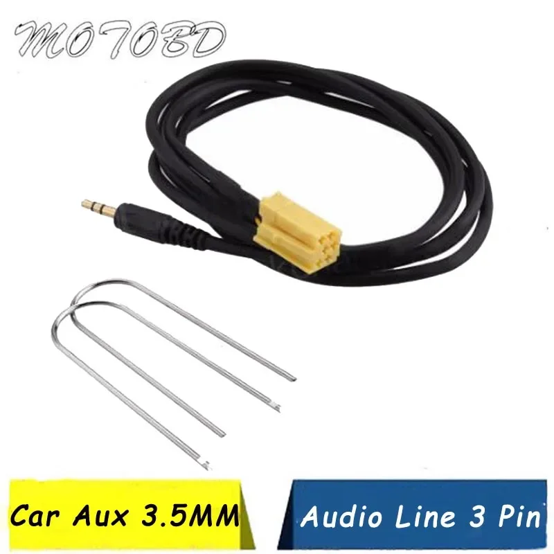 

2024 With Two Radio Keys For Fiat Grande Punto Al-fa 159 Car Stereo Aux input Vehicle Lead Cable Adaptor 3.5MM Audio Playe