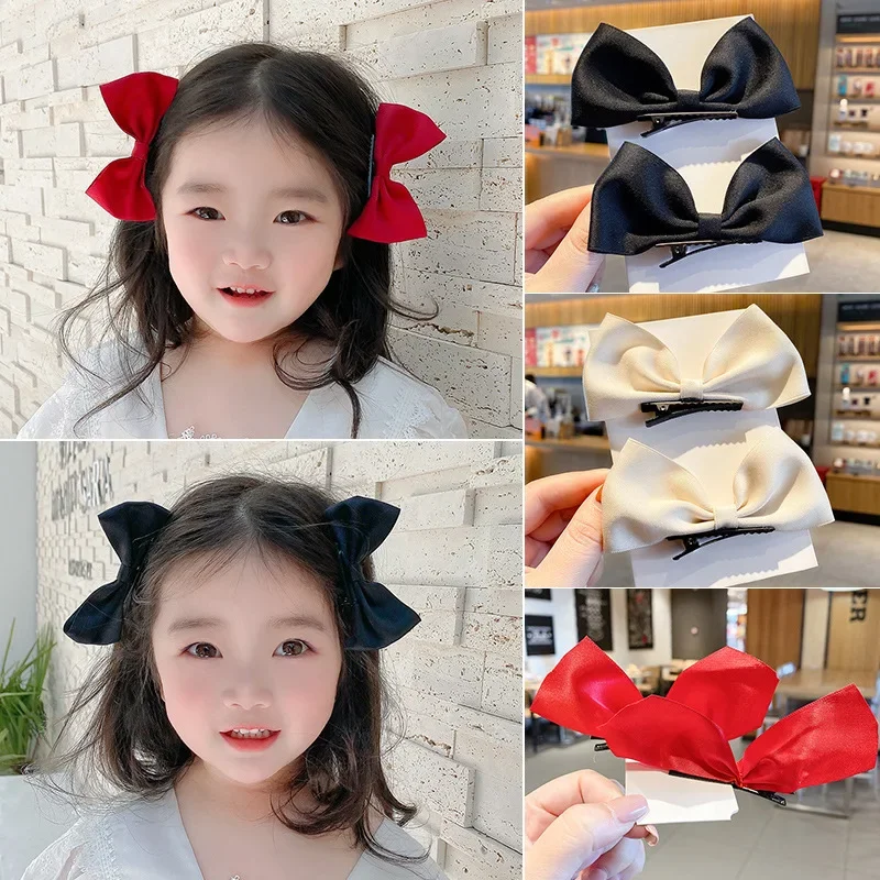 

Cute Bows Hair Clips Pearls Chain Barrettes Hairpins Elegant Bow Ribbon Hairpins for Girls Ponytail Hair Accessories