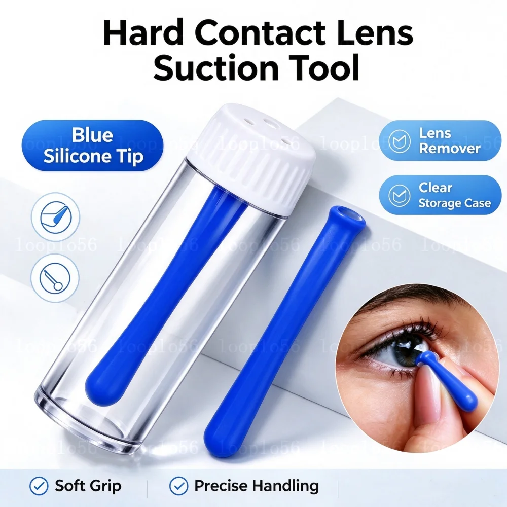 1/2/3pcs Portable Handy Silicone Contact Lenses Small Suction Cups Stick for Mini Contact Lens Inserter Remover Tool