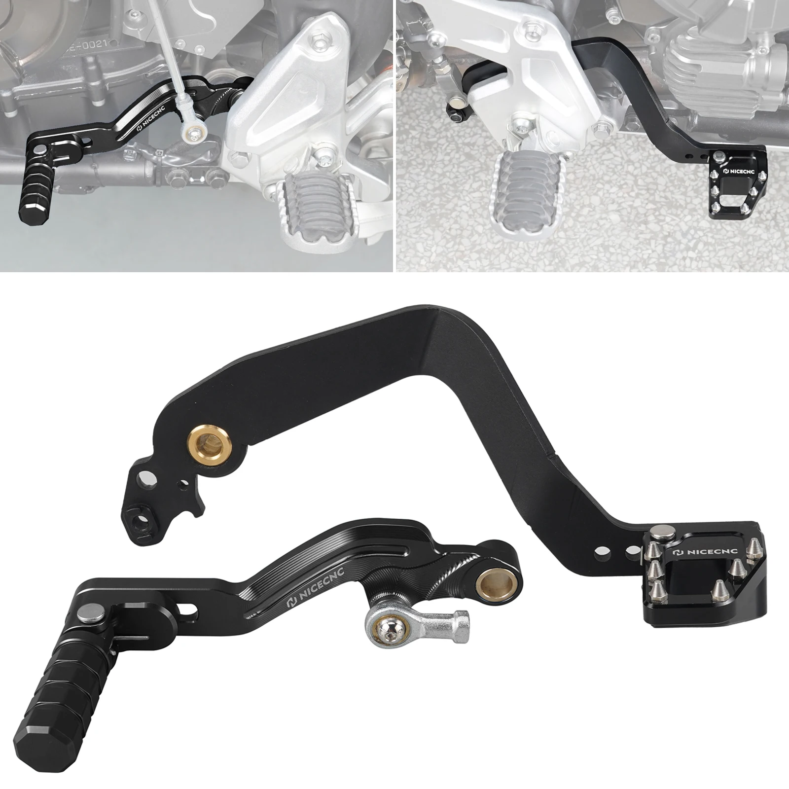 Pedal de alavanca de freio para motocicleta, pedal para yamaha tenere 700 xtz700 2019-2024 tenere 700 rally edition t700 alavanca de mudança de marcha