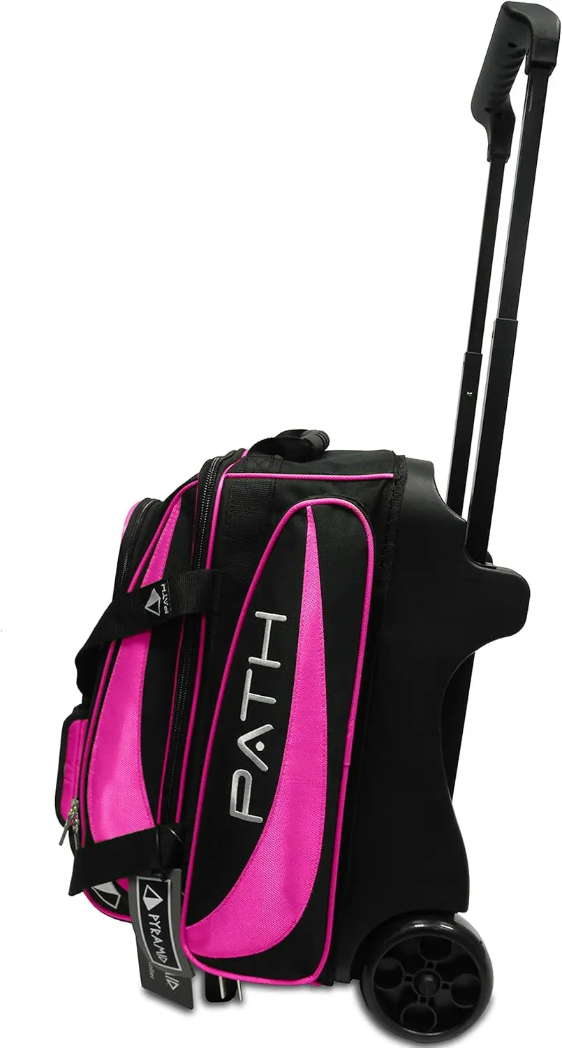 Ball Double Roller Bowling Bag With Large Separate Shoe Compartment (Up To US Mens Size 15) and