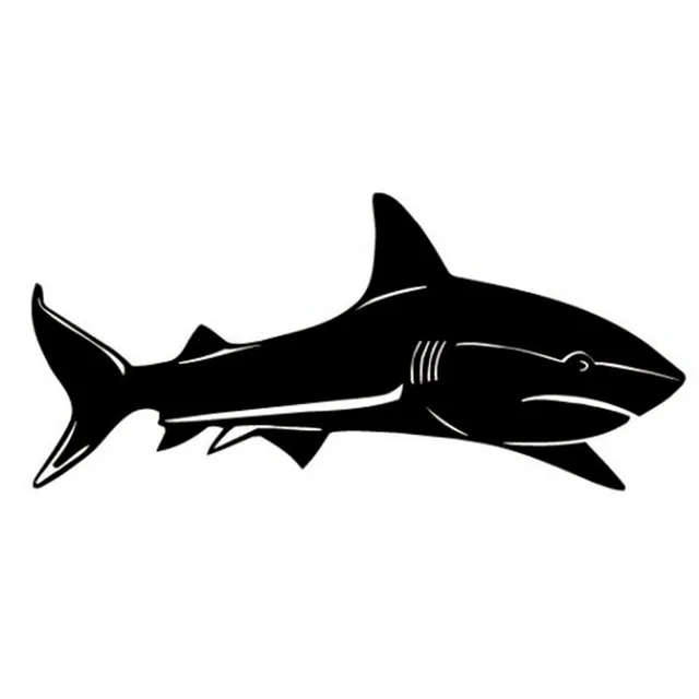 

15.2*7CM SEA SHARK FISH Vinyl Decal Car Sticker Funny Animal Body Decoration Stickers