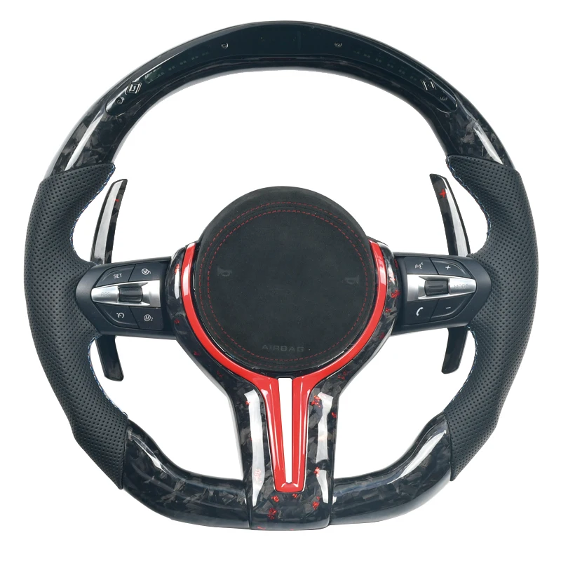 

FOR BMWS F07 F10 F11 F30 F31 F32 F33 F34 F36 X3X4X5 Customized Steering Wheel Carbon Fiber