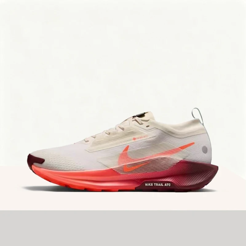 Nike Pegasus Trail 5 Fashionable Rebound Advanced Multi-Functional Low-Top Running Shoes Men's Beige & Red FQ0908-104