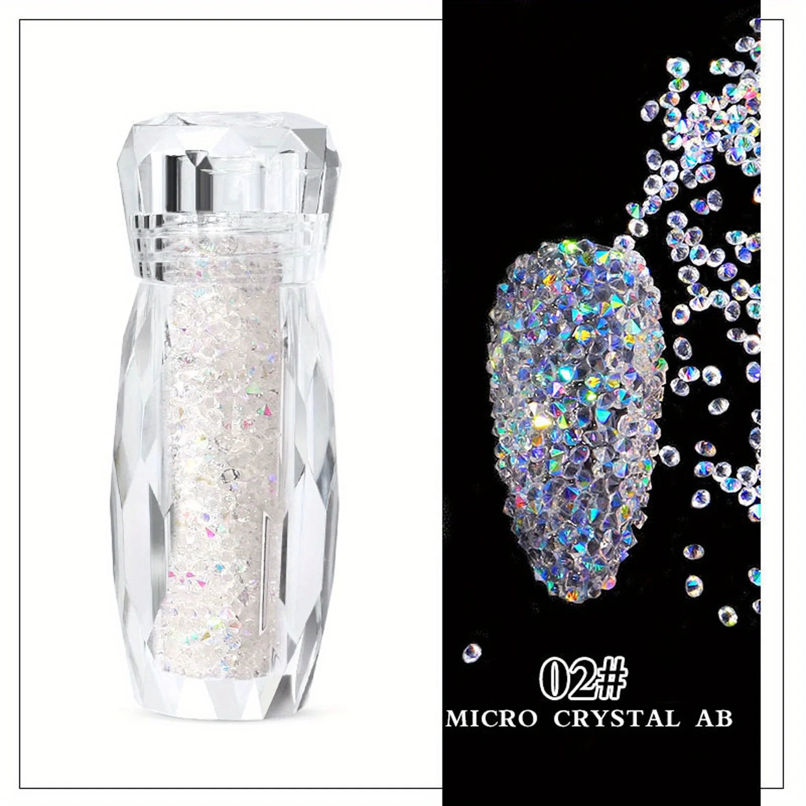 Zestaw cyrkoli musującego kawioru-akcesoria kryształki do dekoracji paznokci 3D-DIY bajkowe stylizacja Manicure na specjalne okazje — zdjęcie 4