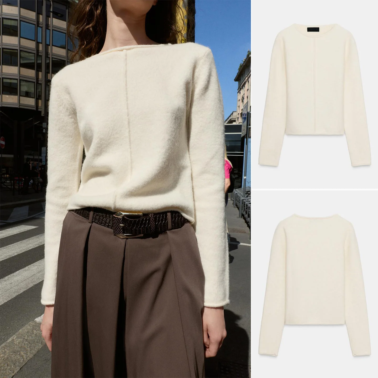 لينة محبوك طويل Sve جولة Ne أعلى المرأة حصيرة Sle الخريف الشتاء جديد وصول ألياف البوليستر لباس غير رسمي #1