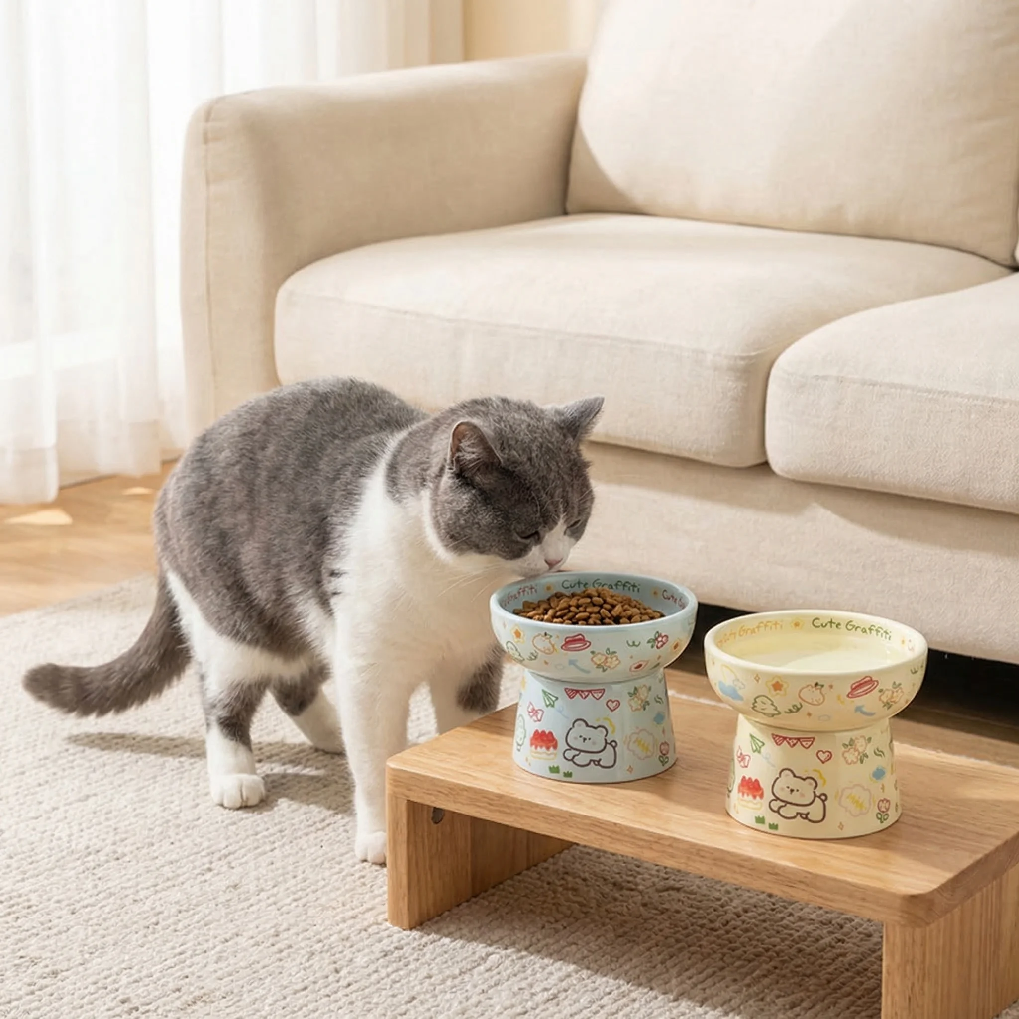 Thumbnail 2 - #18 Cheapest Elevated Cat Feeding Bowls Deals You Can Get