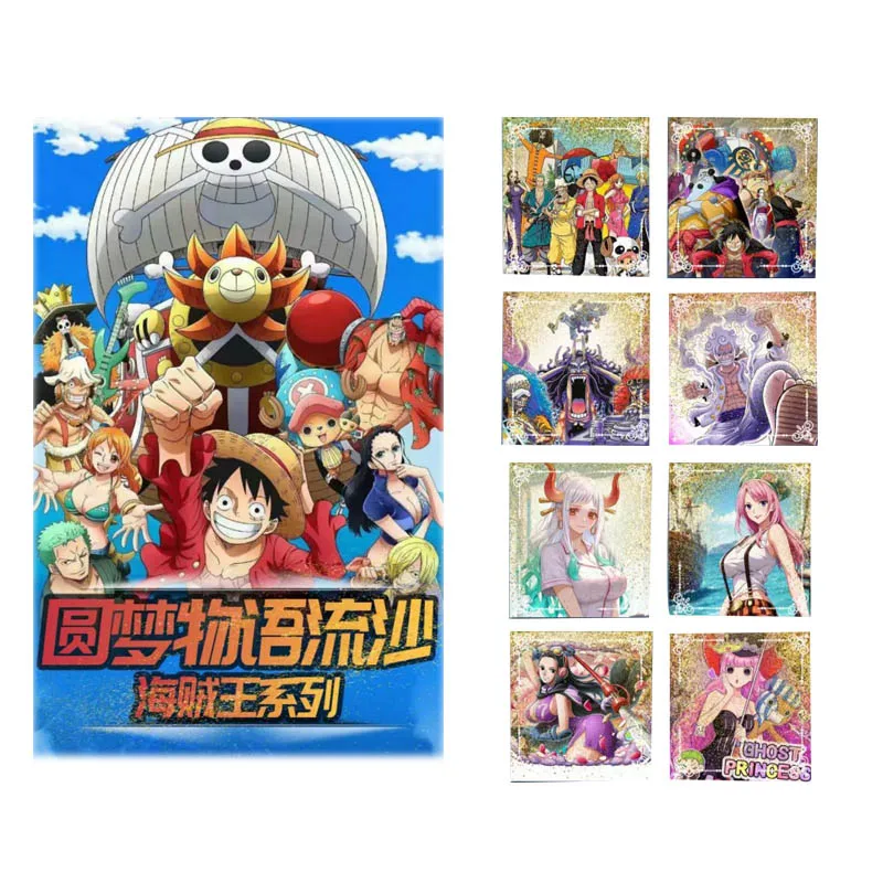 

Wholesales One Piece Collection Cards Booster 3Layer Printing Card Classic Picture Anime 1Case Board Games Toys For Children