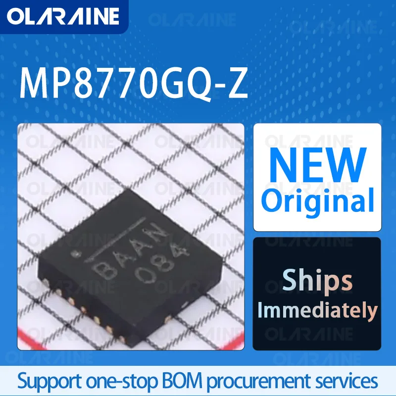 

1/5/10Pcs MP8770GQ-Z QFN-16 original ic chip Switching regulators Voltage 12 V Current 8 A 1 Output Frequency 700 kHz