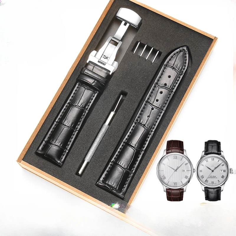 For Tissot Original Replace 1853 Le Locle T41 Watchband T00407b Genuine Leather Starfish Junya T461 Accessories Men Women