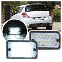 2PCS Led License Number Plate Light Lamp For Suzuki Swift 2011 2012 2013 2014 2015 2016 2017 canbus Car Light Assembly