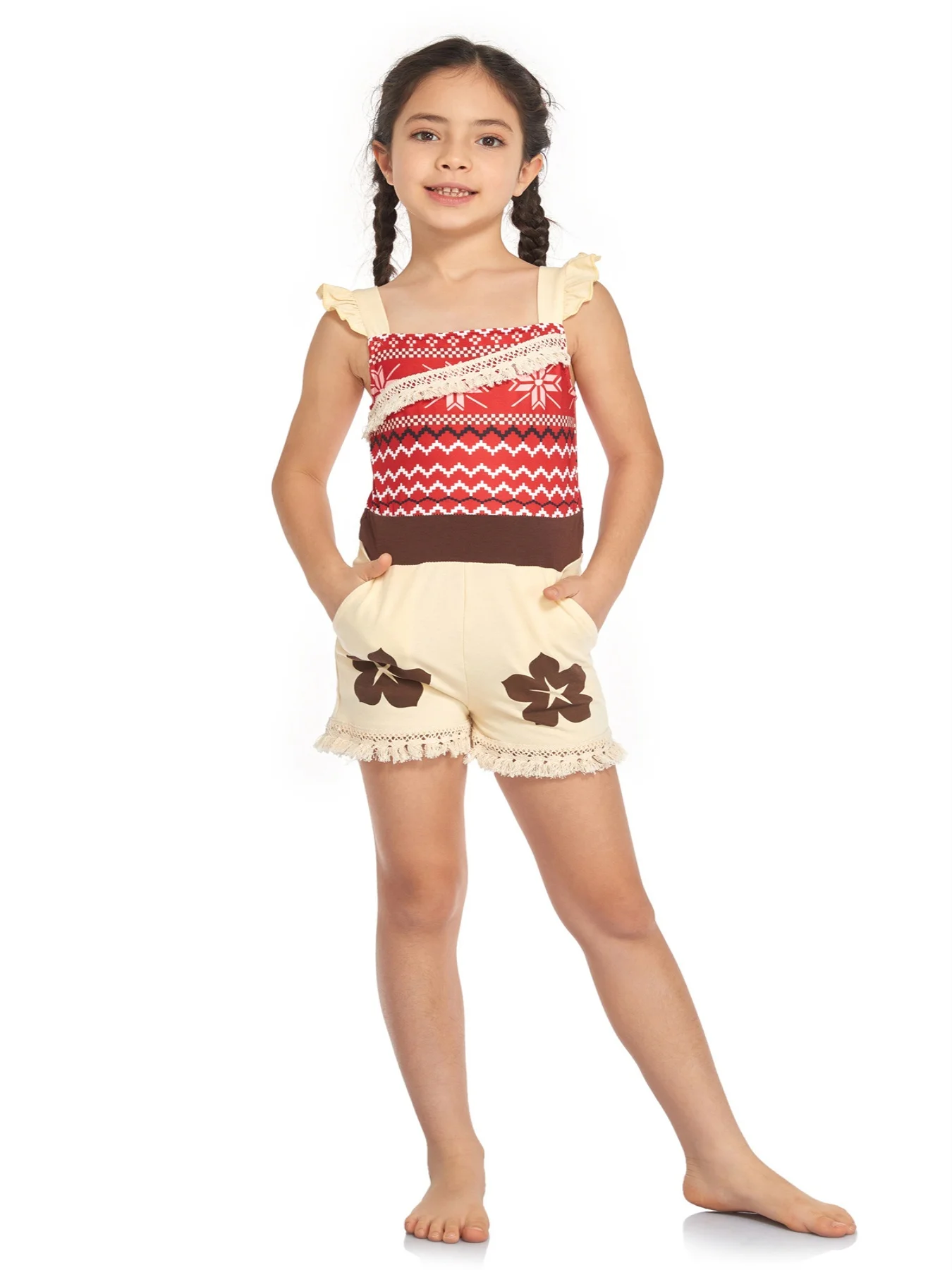 Softest Princess Inspired Jumpsuit Magical Holiday Trip Cruise Mouse Beauty Girl Snow Queen Sequin Tulle Sisters For 2-14Y Kids