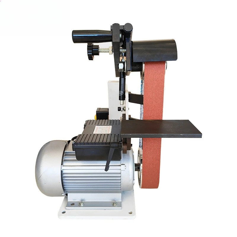 Electric belt sander, industrial small belt polishing machine, metal workpiece grinding and polishing to deburr