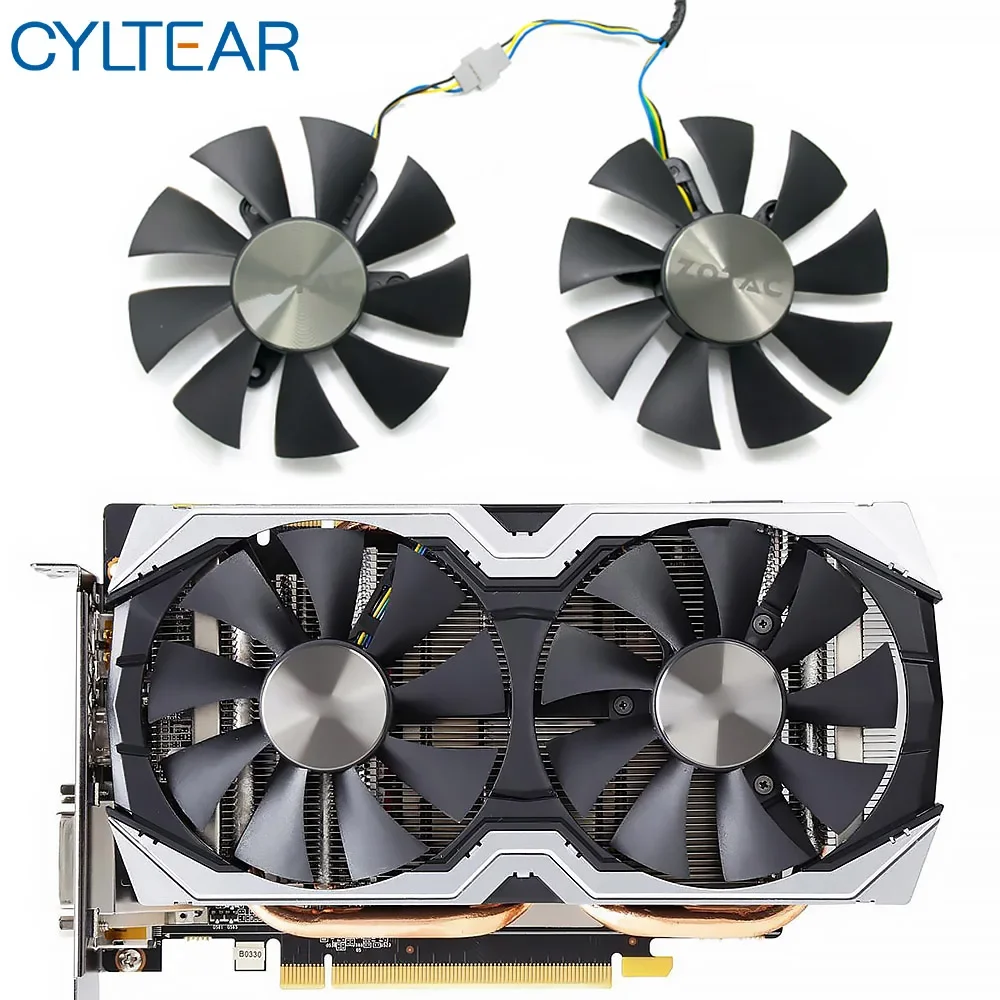 Mini placa gráfica ventilador de refrigeração, VGA Cooler, Substitua por ZOTAC AMP, GTX1070, GTX 1070, GA91S2H, GFY09010E12SPA, 4Pin, 85mm