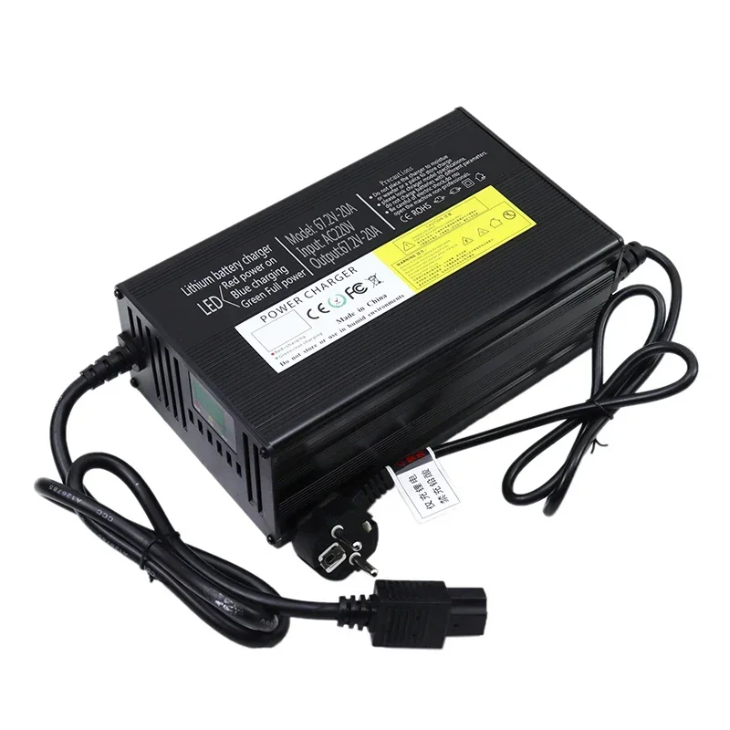 60V 67.2V 5A 8A 10A 12A 15A 20A Charger 60V 5A 8A 10A 12A 15A 20A Li-ion Charger for 16S 60V lithium battery pack Fast charger