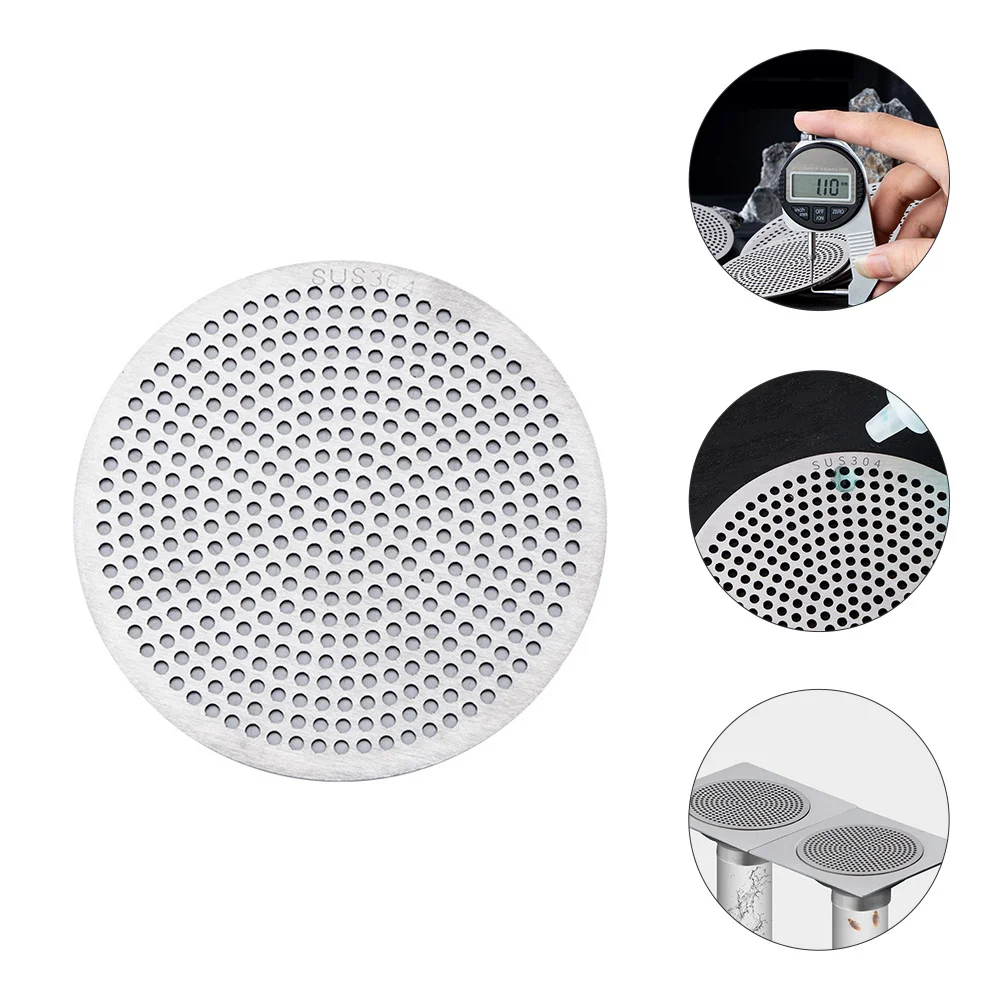 غطاء تصريف الشعر للحمام، غطاء تصريف من الفولاذ المقاوم للصدأ، شبكة مرشحة مرتبة للمنافضة المنزلية، حل مناسب عالمي سهل التنظيف