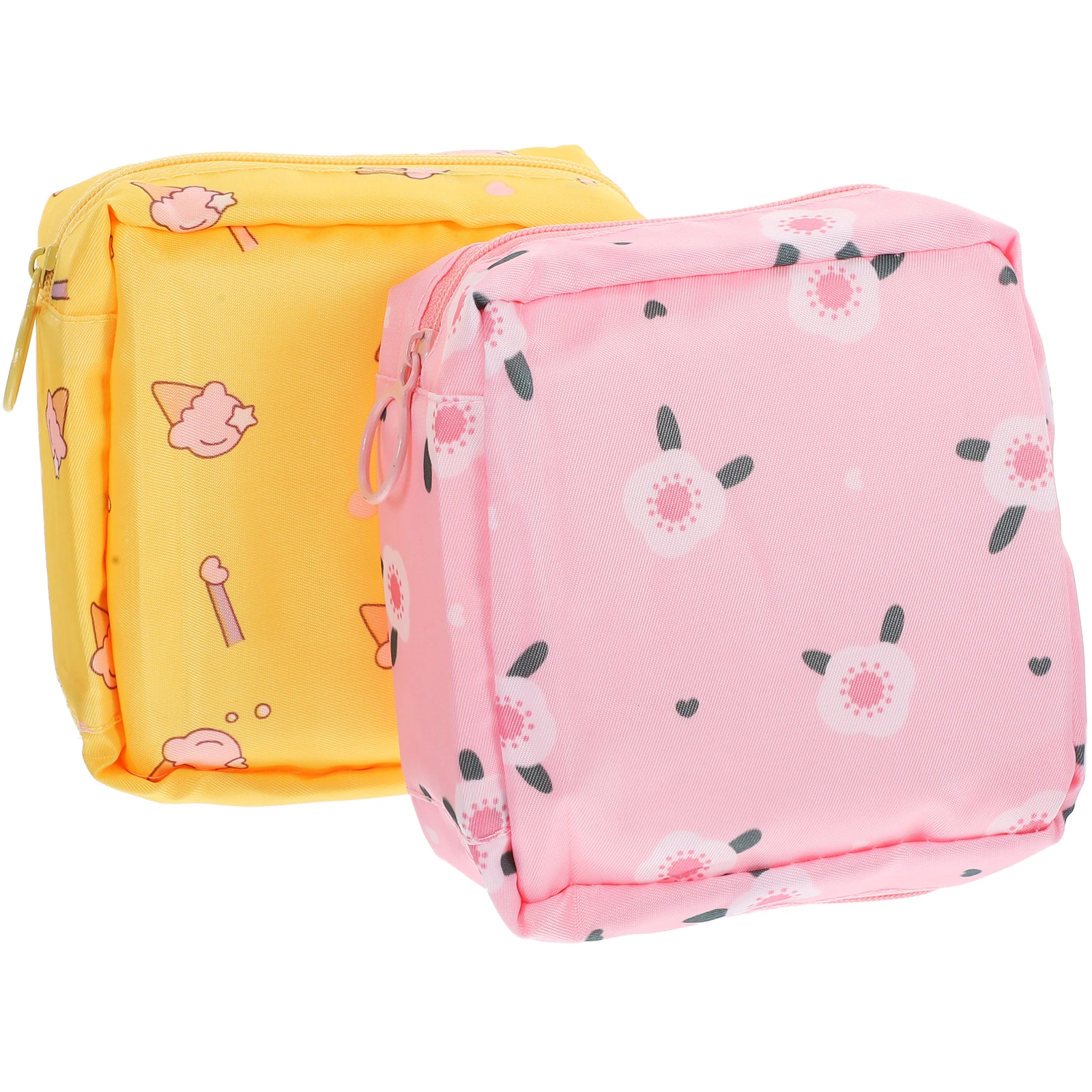 

2Pcs Sanitary Napkin Bag Portable Oxford Cloth Period Pouch Compact Tampon Holder Multifunction Storage Organizer