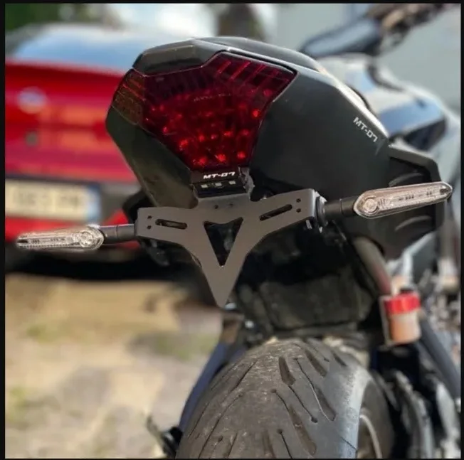 

2022 2023 MT 07 MT07 For Yamaha MT-07 FZ-07 Tail Tidy 2013-2021 Moto Cage Rear Fender Registration Bracket License Plate Holder