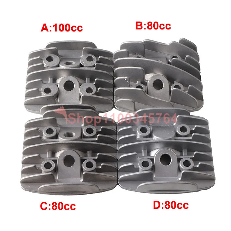 1pcs Brand New Cylinder Head with Spark Plug Hole for 80cc F80 or 100cc Gas Motorized Bike Accessories