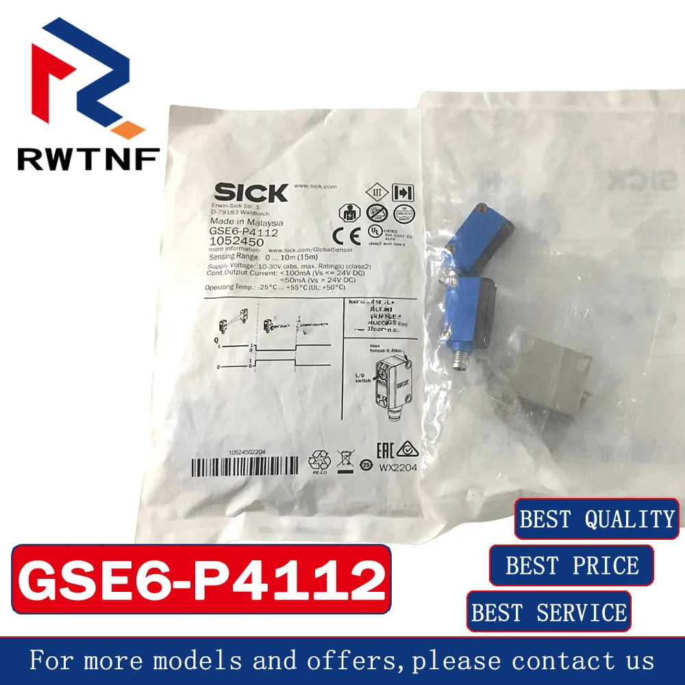 

Brand New Genuine GSE6-P4112 SICK Photoelectric switch sensor,100% original warehouse stock
