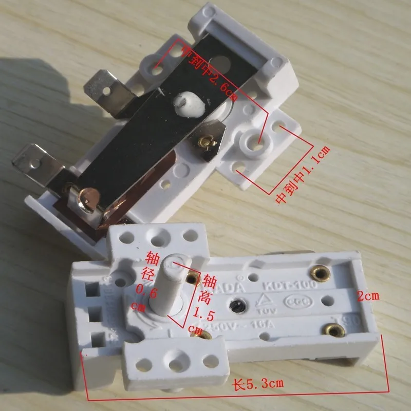 Universal Electrical Heater Replacing Limit Thermostat AC 220V 16A KDT-100 JU-2T85