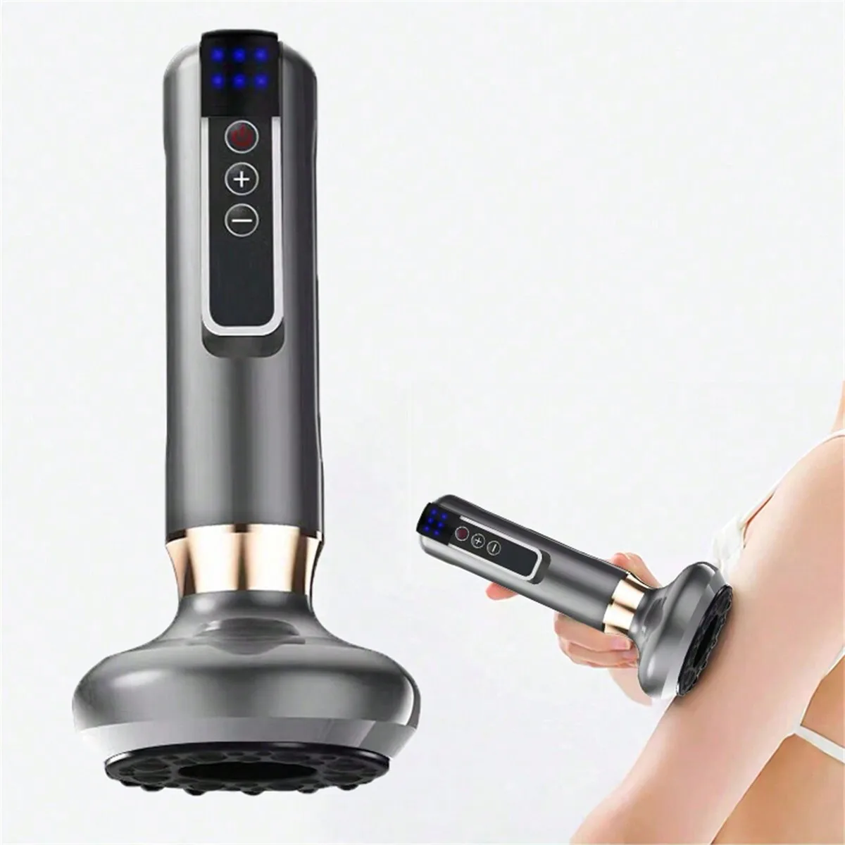 

Electric suction cup massager, heated rechargeable back massager, 6-speed adjustable suction cup massager