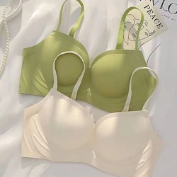 Outer Expansion Underwear Women's Small Chest Flat Chest Gathered To Show The Big Breasts Big Summer Seamless Comfortable Bra