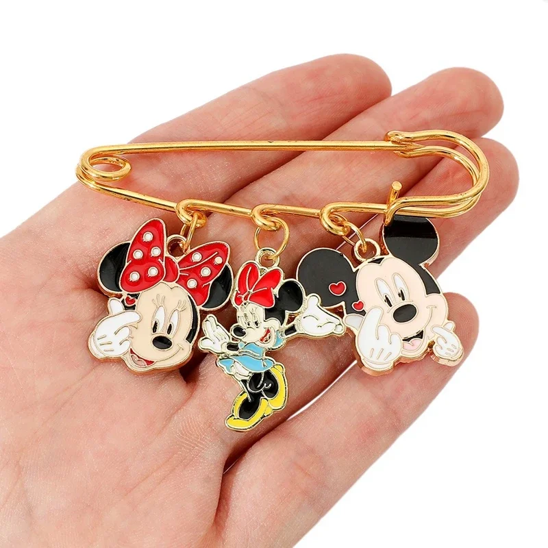 

Disney METAL BADGE cartoon Anime Mickey Mouse Metal Brooch Cute Mickey Minnie Alloy Badges Backpack Clothing Accessories Pins