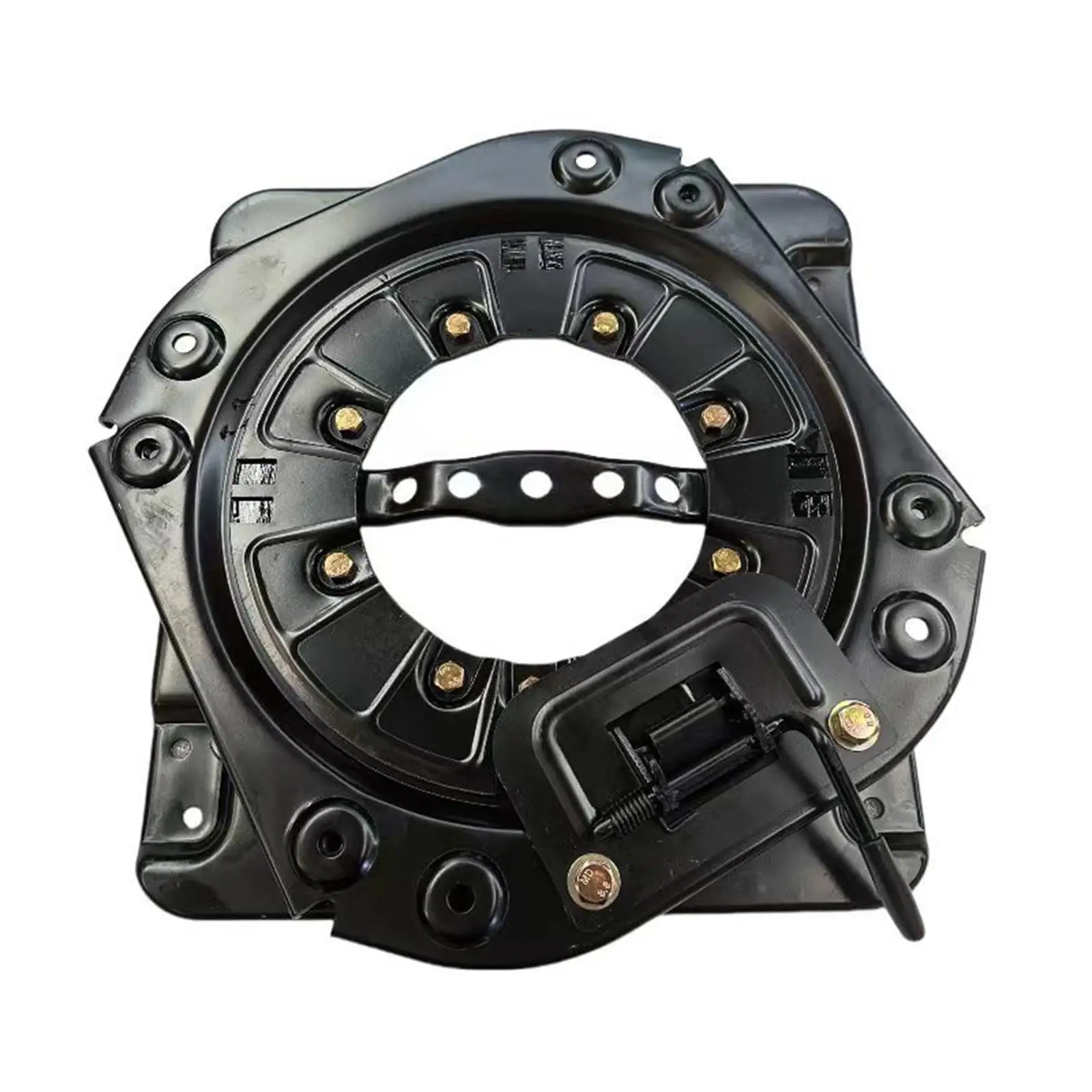 Universal Seat Swivel Plate Black Iron 360 Rotation for RV Commercial Vehicle Bus Boat Engineering Van
