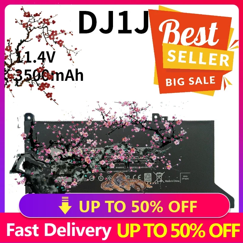 

【Fast Delivery】New 11.4V 42Wh DJ1J0 Battery For Dell Latitude 12 7280/7290 E7280/E7290 13 E7390/E7380 14 7480/7490/E7480/E7490