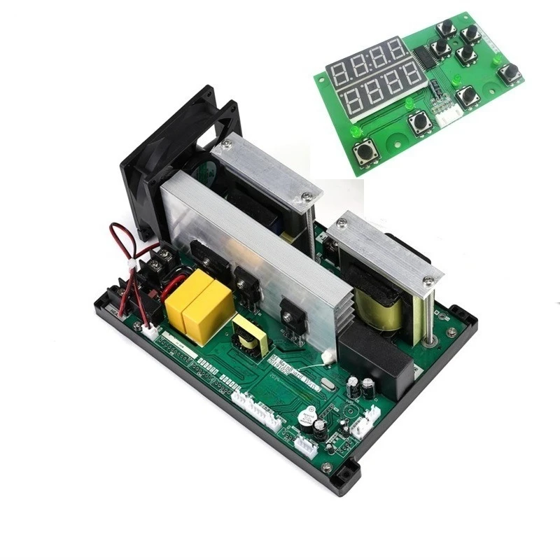50-120K Ultrasonic Transducer Vibration Head 60-200W Small Power Drive Power Board For Precision Cleaning